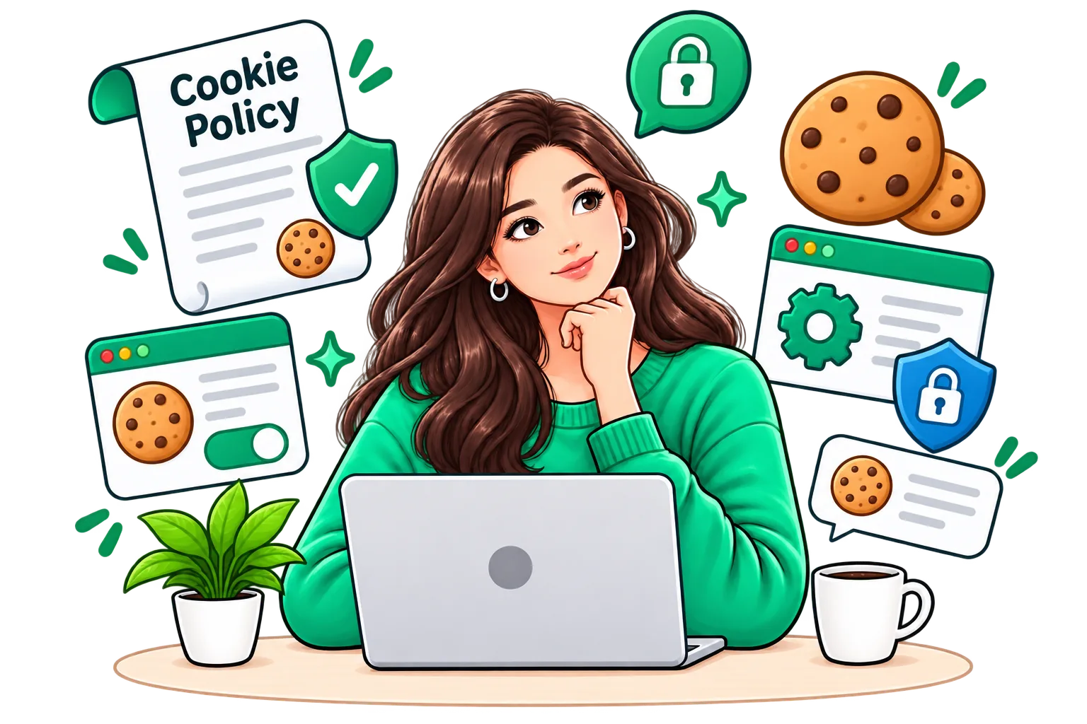 Learner reviewing cookie and privacy settings