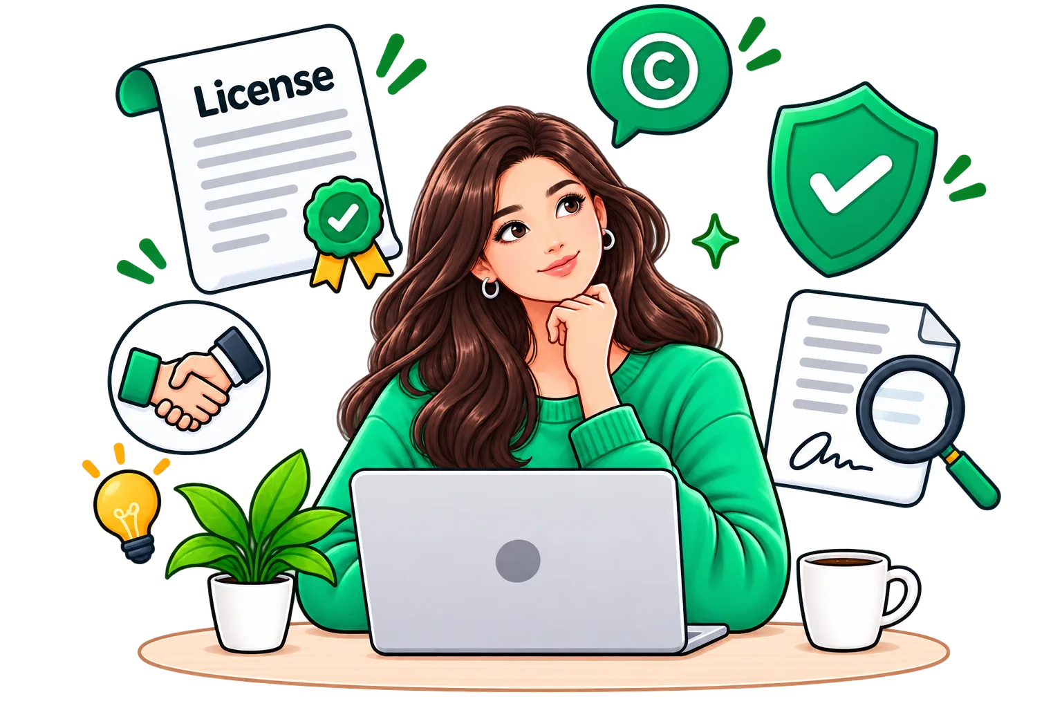 Learner reviewing the AllCsVideos content licence