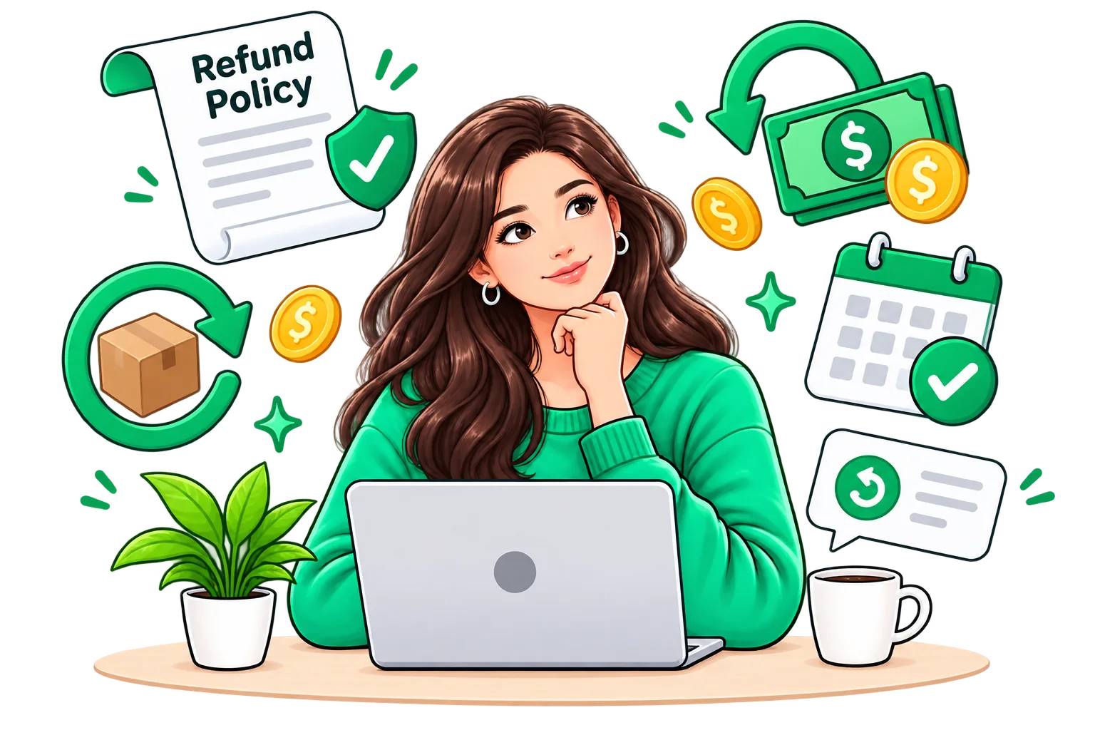 Learner reviewing the AllCsVideos refund policy